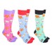 Cute Cat Socks - Pale Blue